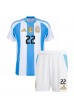 Argentina Lautaro Martinez #22 Babyklær Hjemme Fotballdrakt til barn Copa America 2024 Korte ermer (+ Korte bukser)
